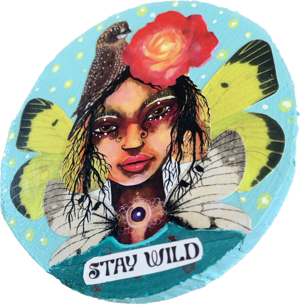 Untamed, original mini painting