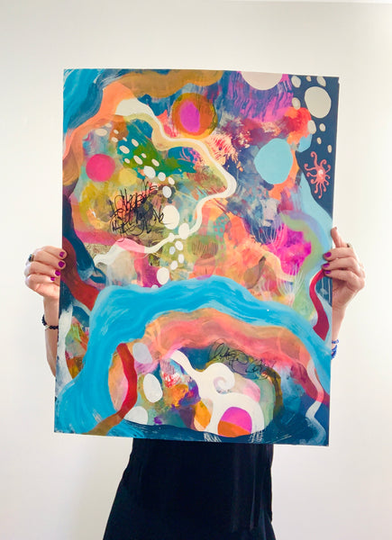 Deep Dive, original painting