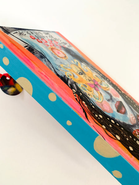 Listen, hand-painted Journal/Sketchbook