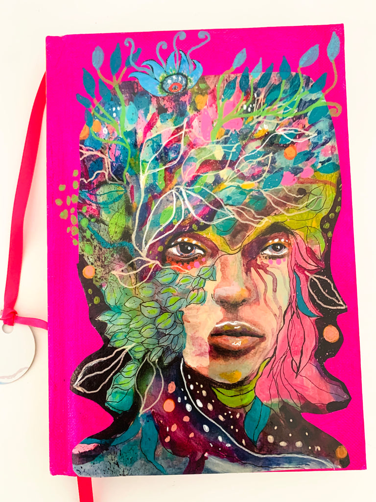 Night Forest, hand-painted, Journal/Sketchbook