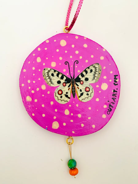 For Peace , Original Collage Ornament.