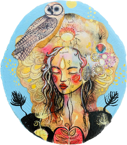 Land of Peace, original mini painting