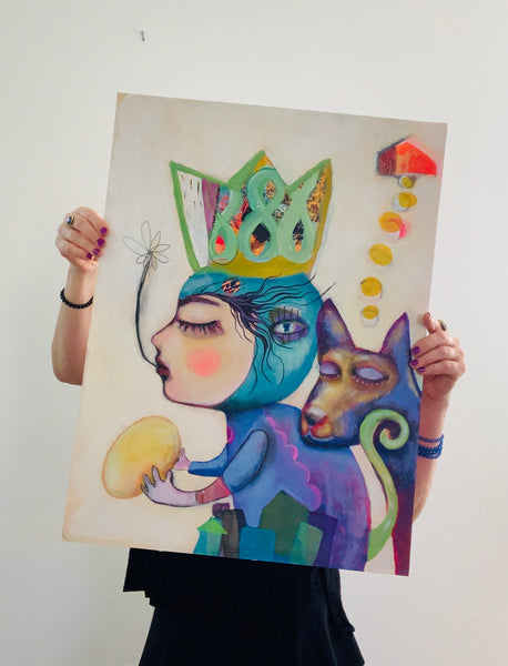 Holding Goodness, original painting