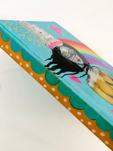 Stay Wild, hand-painted Journal/Sketchbook