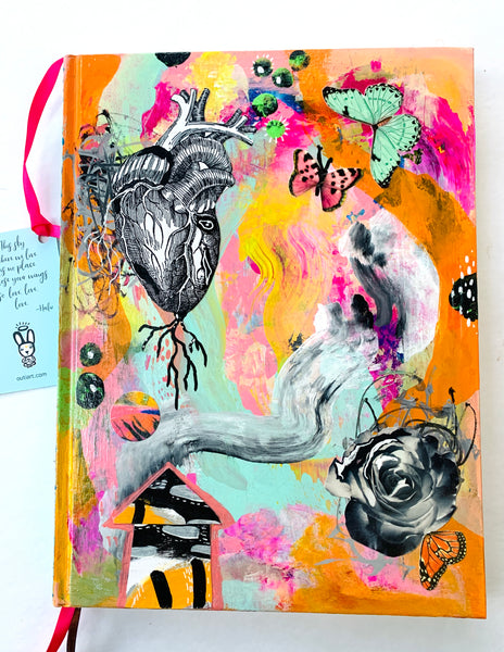 Heart of the Matter, hand-painted Journal