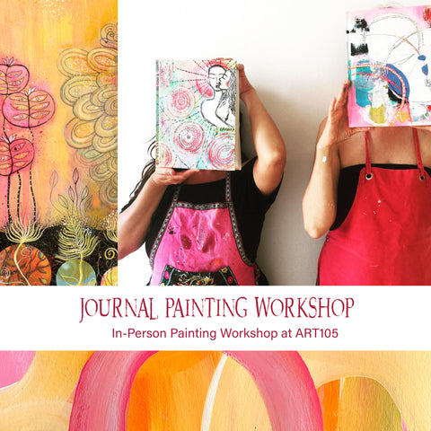 Dec 1st In-person Holiday JOURNAL Painting Workshop at ART 105