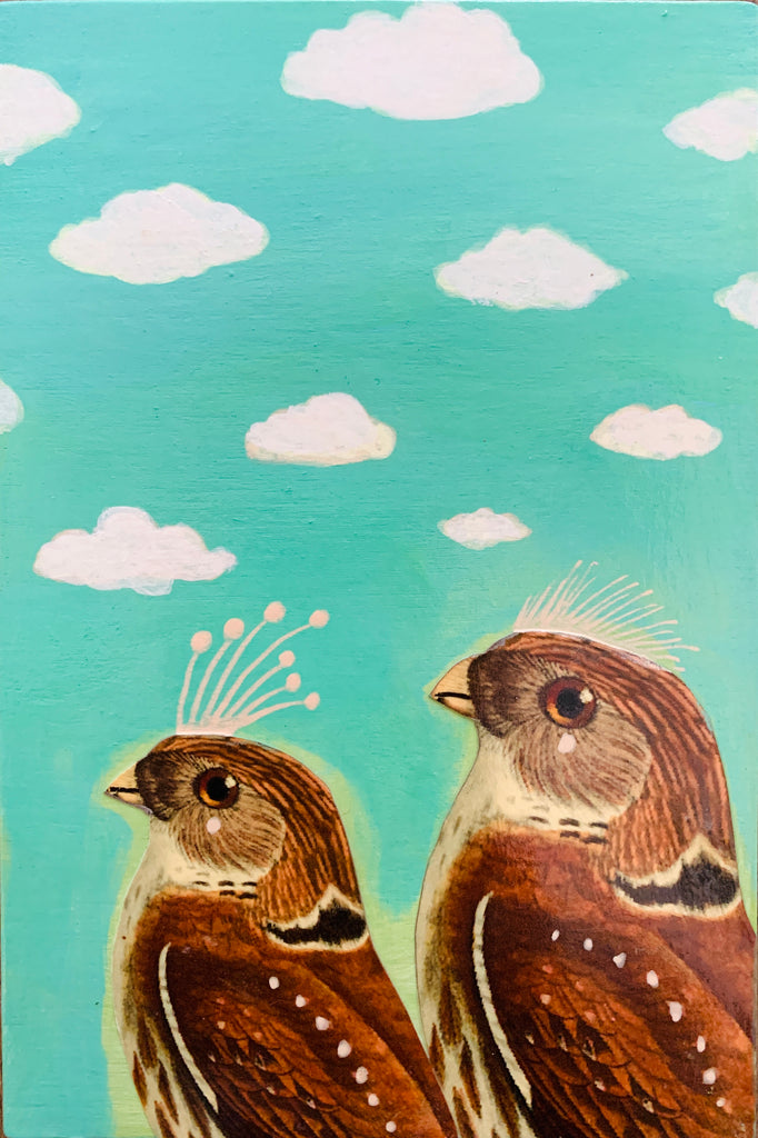 Together, original collage/painting.