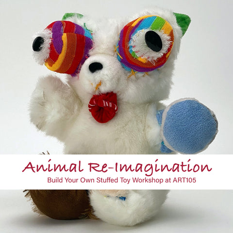 Dec 22nd, Build your own stuffed toy at Art105 with Brad Davis