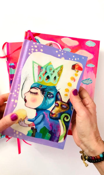 Holding Goodness, hand-painted Journal/Sketchbook