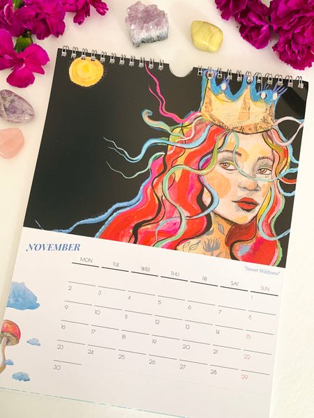 Stay Wild Queen 2026 Calendar by Outiart