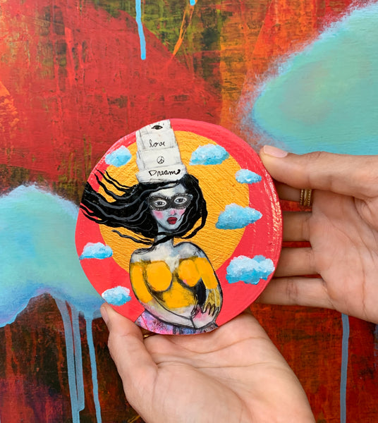 Dream World, original mini painting