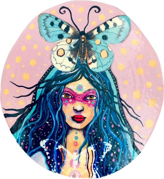 Getting Ready to Fly, original mini painting