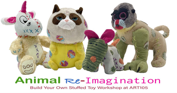 Dec 22nd, Build your own stuffed toy at Art105 with Brad Davis