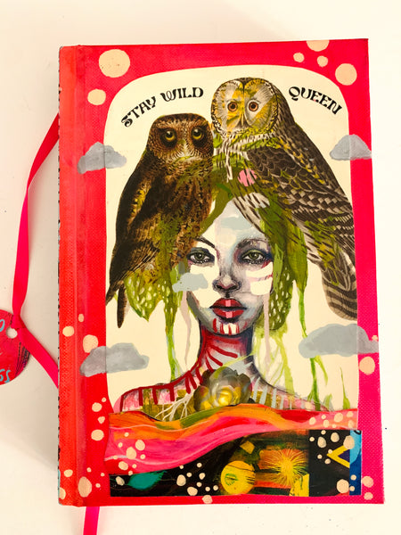 Stay Wild Queen, hand-painted Journal/Sketchbook