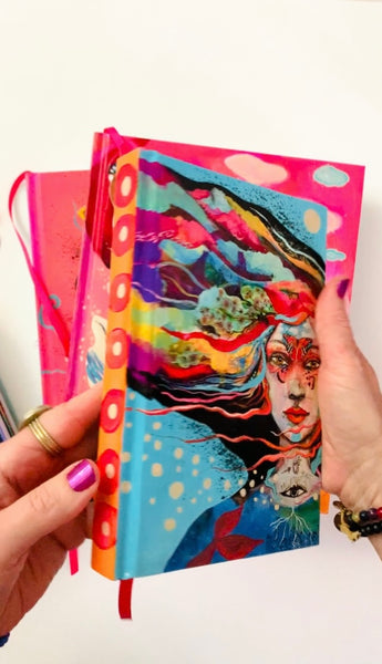 Whale of Desire, hand-painted Journal/Sketchbook