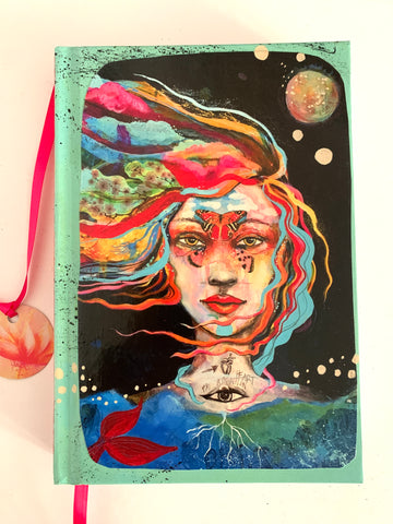 Whale of Desire, hand-painted Journal/Sketchbook