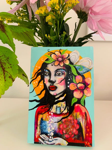 Let There Be Light, original collage/painting.