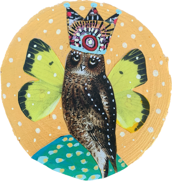 Born Wise, original mini painting