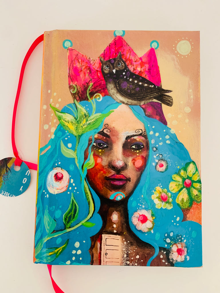 Queen of Summer, hand-painted, luxury  Journal/Sketchbook