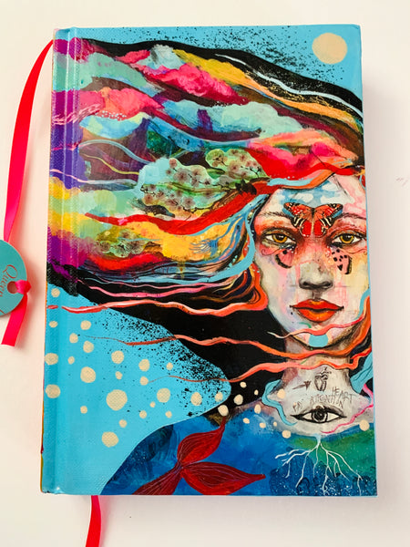 Whale of Desire, hand-painted Journal/Sketchbook