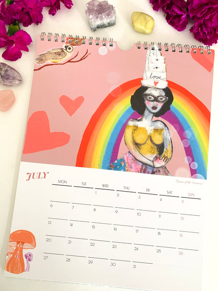Stay Wild Queen 2026 Calendar by Outiart