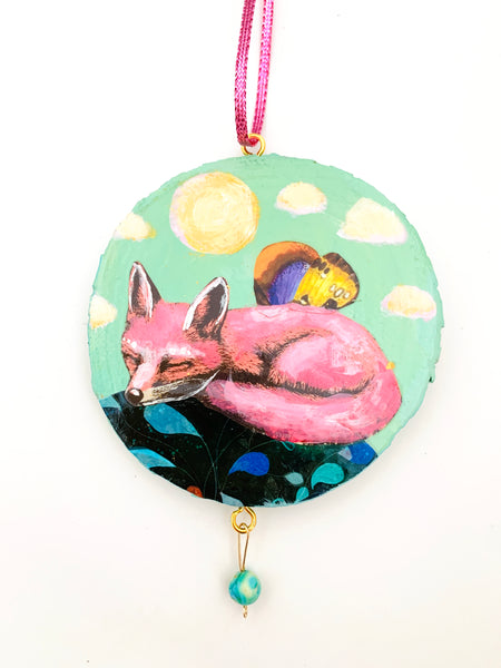 Sweet Dreams, Original Collage Ornament.