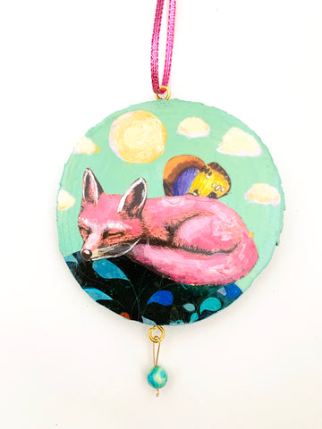 Sweet Dreams, Original Collage Ornament.