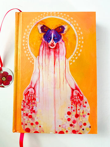 Letting Go, hand-painted Journal/Sketchbook