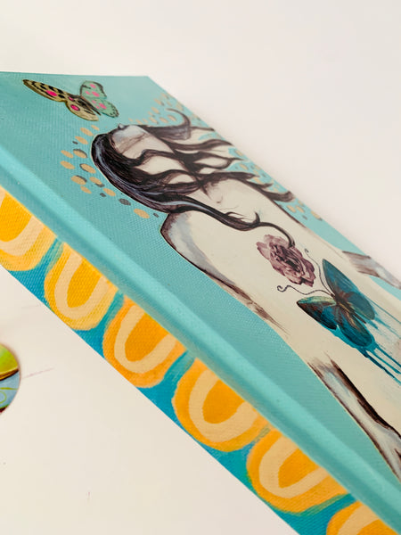 Let Me Feel You, hand-painted Journal/Sketchbook