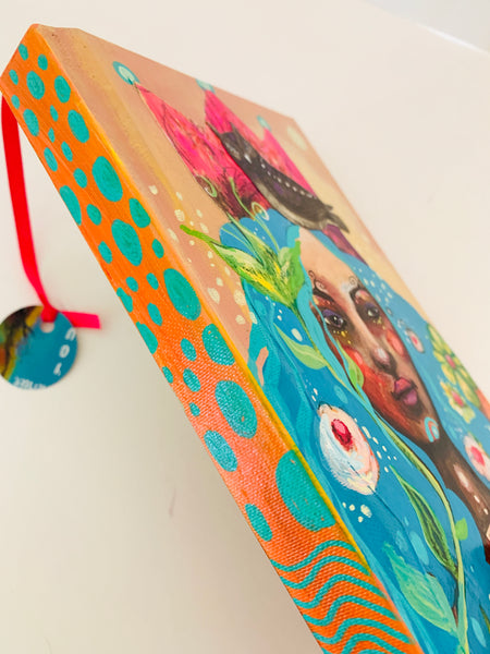 Queen of Summer, hand-painted, luxury  Journal/Sketchbook
