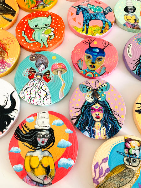 Land of Pink Magic original mini painting