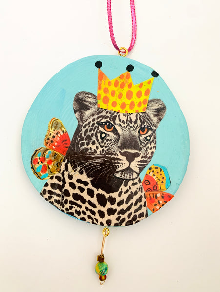 Power Couple, Original Collage Ornament.