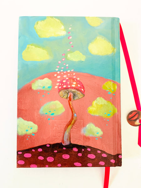 Whale of Desire, hand-painted Journal/Sketchbook