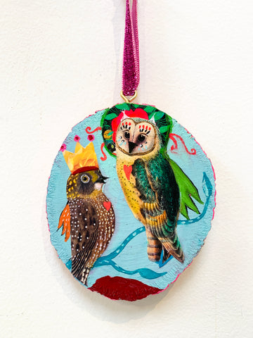 Two of Us, original ornament painting