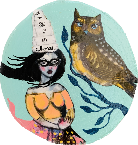 Land of Frienship, original mini painting