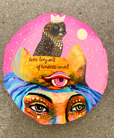 Acts of Kindness, original mini painting