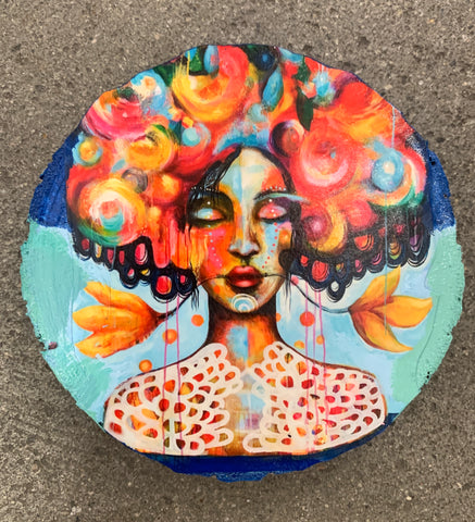 My Colors, original mini painting