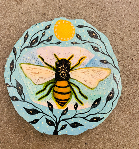 BEE YOU, original mini painting