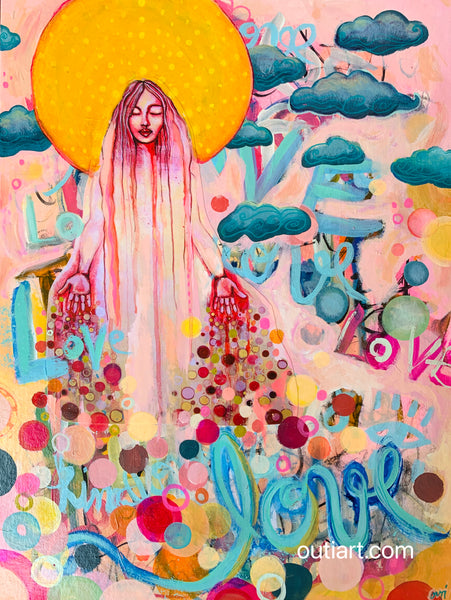 Be With Love, original painting.