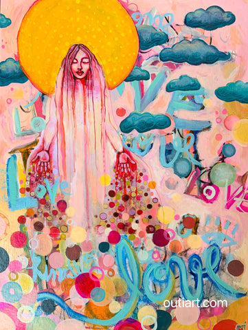 Be With Love, original painting.