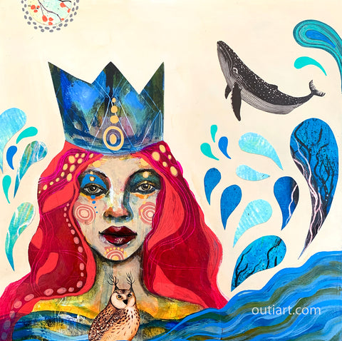 Sea of Wisdom, original painting.