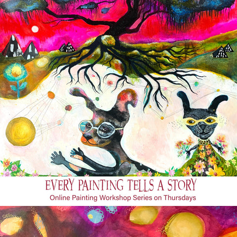 Jan. 2024 Every Painting Tells a Story, Online Painting Workshop