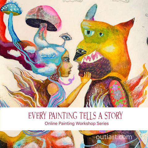 Jan 2026 Every Painting Tells a Story, Online Painting Workshop
