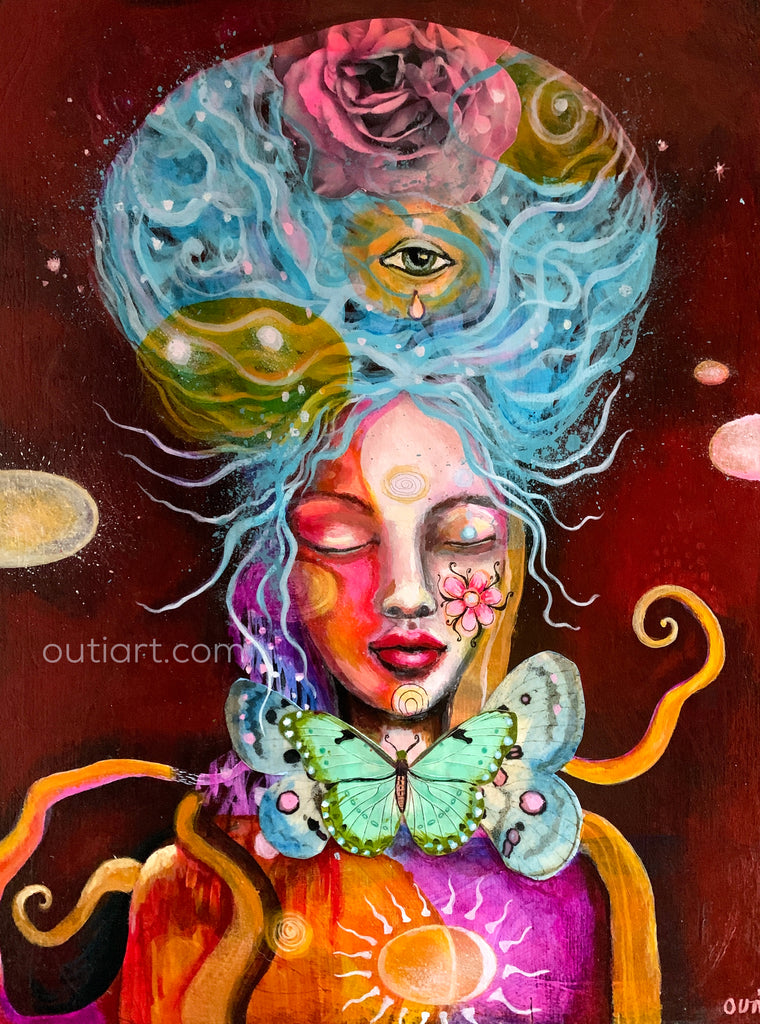 Cosmic Dreamer, original painting