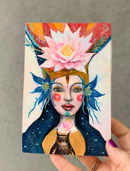 Queen of the Day and Night, original painting
