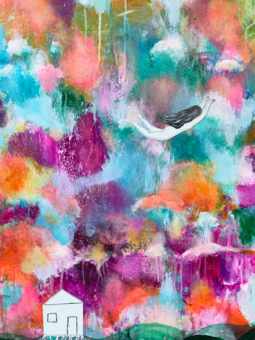 Flight, original painting.