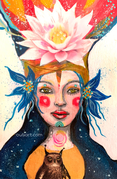 Queen of the Day and Night, original painting
