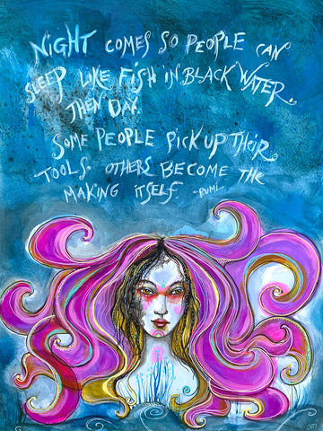 Night, original painting.